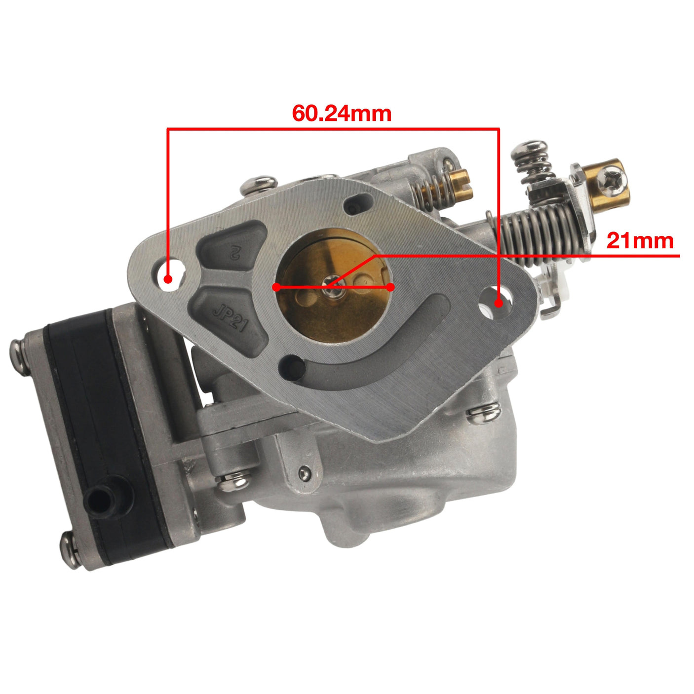 XR Marine Carburetor Assembly for Mercury Mariner 4HP 5HP - Dimensions 2