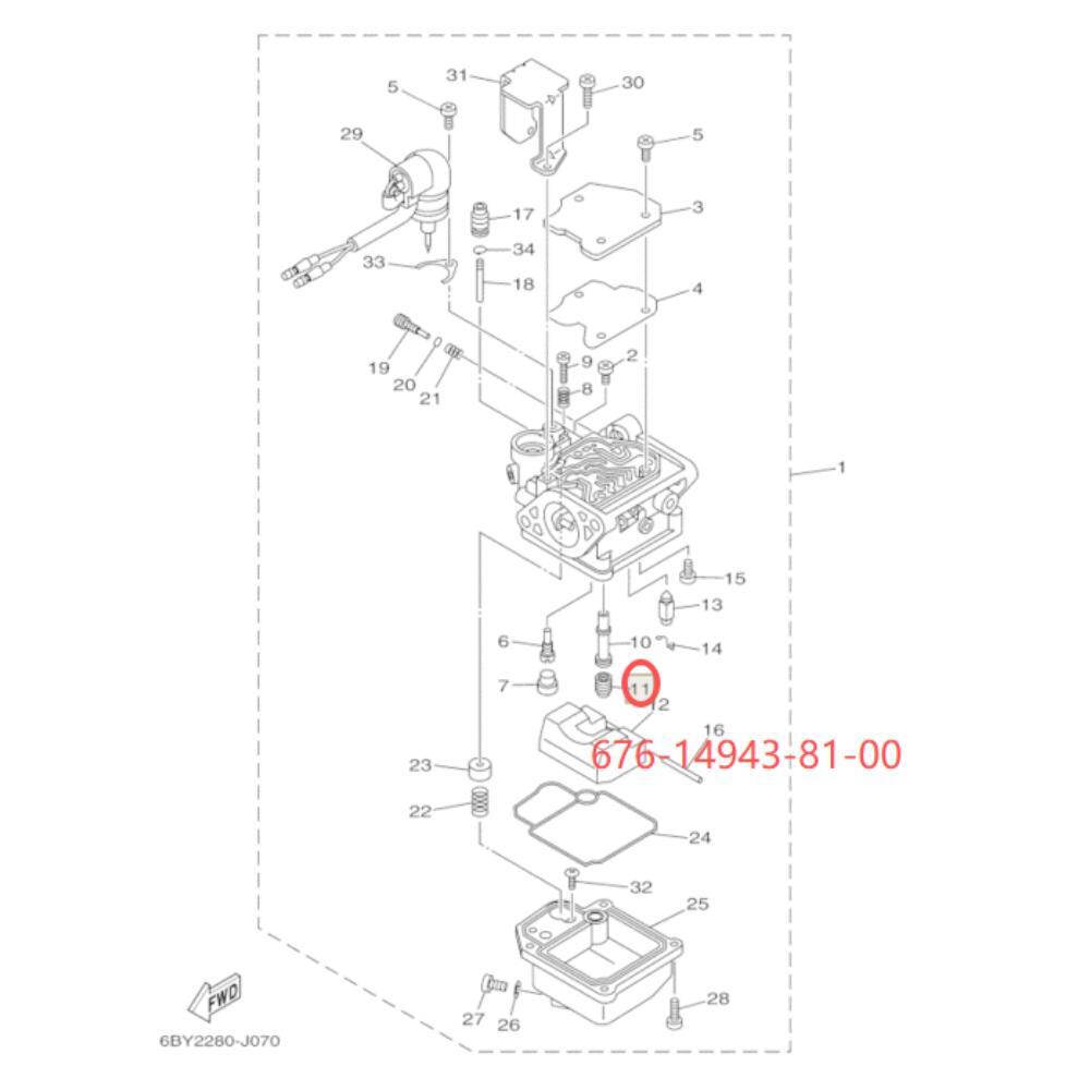 676-14943-81 Carburetor Repair Seal Kit