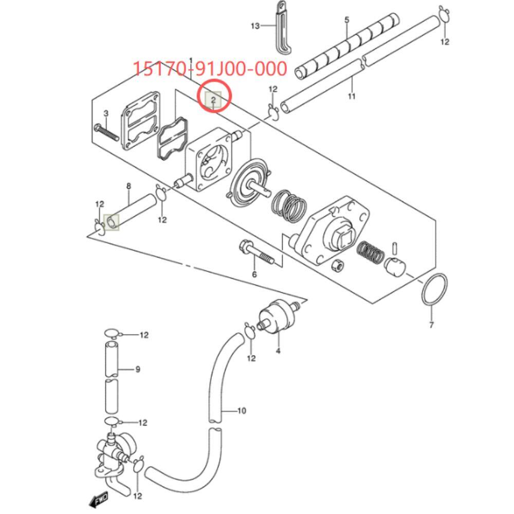 15170-91J02 Carburetor Repair Seal Kit