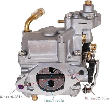 3BJ-03100-0 Carburetor Fits Nissan / Tohatsu MFS20C, MFS15C — Product view 2