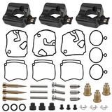 6H4-W0093-03 Carburetor Repair Kit Fits Yamaha Outboard 25QEO, 40V